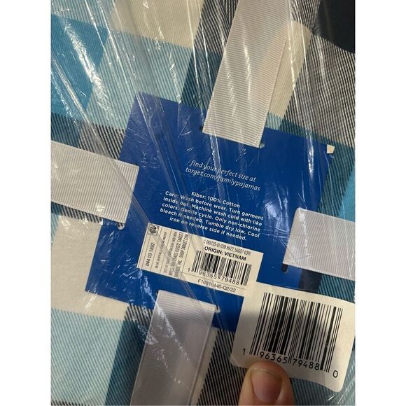 Family Sleep Mens Blue Buffalo Plaid 2-Piece Set Size XL NEW - Picture 6 of 6